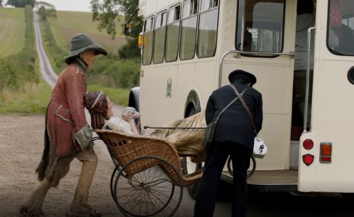 loading bath chair in bus loading bath chair in bus